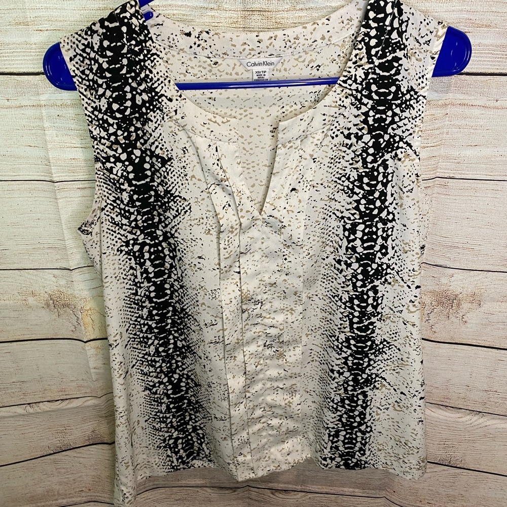 Calvin Klein Snake print sleeveless top